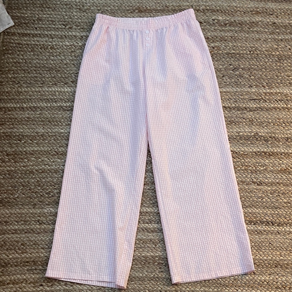 Pink/White Gingham Poplin Boxer Pants